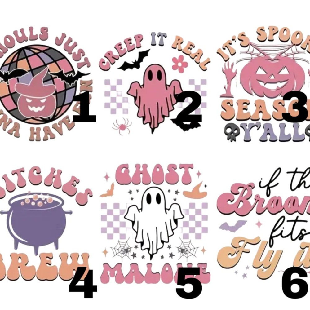 Halloween Party Custom Shirts - Spooky Pastel Designs